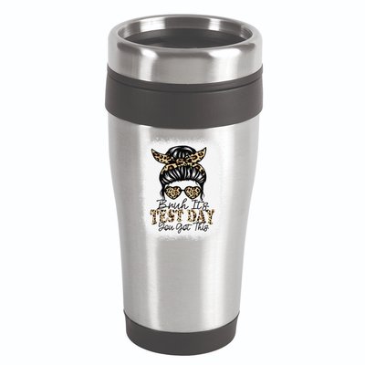 Bruh Its Test Day You Got This Testing Day Teacher Tie Dye 16oz Travel Tumbler