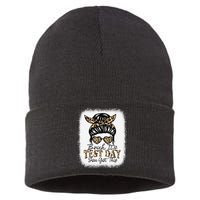 Bruh Its Test Day You Got This Testing Day Teacher Tie Dye Sustainable Knit Beanie