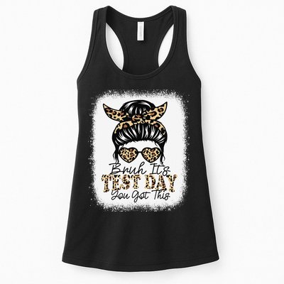 Bruh Its Test Day You Got This Testing Day Teacher Tie Dye Womens Tank Top