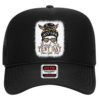 Bruh Its Test Day You Got This Testing Day Teacher Tie Dye Trucker Hat