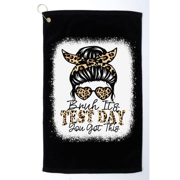 Bruh Its Test Day You Got This Testing Day Teacher Tie Dye Golf Towel