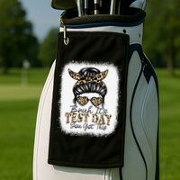 Bruh Its Test Day You Got This Testing Day Teacher Tie Dye Golf Towel