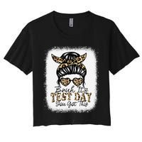 Bruh Its Test Day You Got This Testing Day Teacher Tie Dye Crop Top