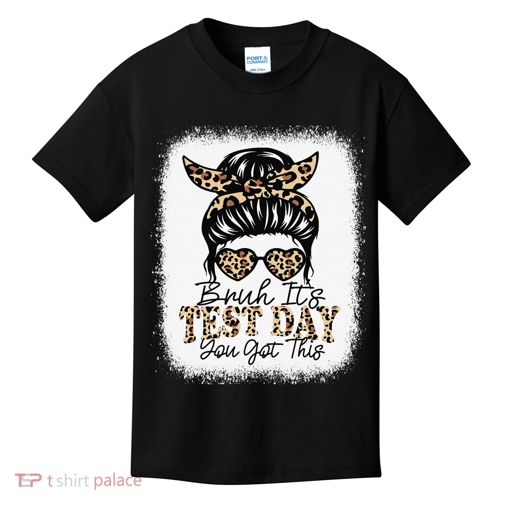 Bruh Its Test Day You Got This Testing Day Teacher Tie Dye Kids T-Shirt