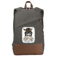 Bruh Its Test Day You Got This Testing Day Teacher Tie Dye Cotton Canvas Backpack