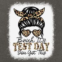 Bruh Its Test Day You Got This Testing Day Teacher Tie Dye Cotton Canvas Backpack