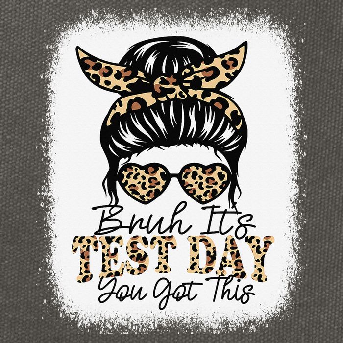 Bruh Its Test Day You Got This Testing Day Teacher Tie Dye Cotton Canvas Backpack
