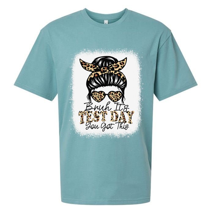 Bruh Its Test Day You Got This Testing Day Teacher Tie Dye Sueded Cloud Jersey T-Shirt