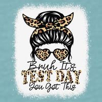 Bruh Its Test Day You Got This Testing Day Teacher Tie Dye Sueded Cloud Jersey T-Shirt