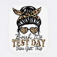 Bruh Its Test Day You Got This Testing Day Teacher Tie Dye Garment-Dyed Sweatshirt