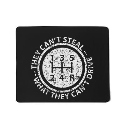 Built In Theft Protection Funny Stick Shift Manual Car Mousepad