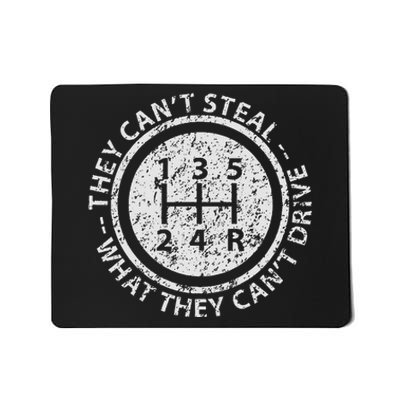 Built In Theft Protection Funny Stick Shift Manual Car Mousepad