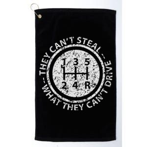 Built In Theft Protection Funny Stick Shift Manual Car Platinum Collection Golf Towel