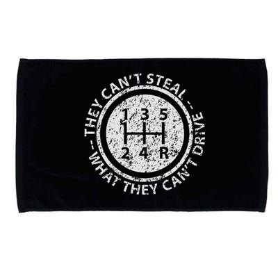 Built In Theft Protection Funny Stick Shift Manual Car Microfiber Hand Towel