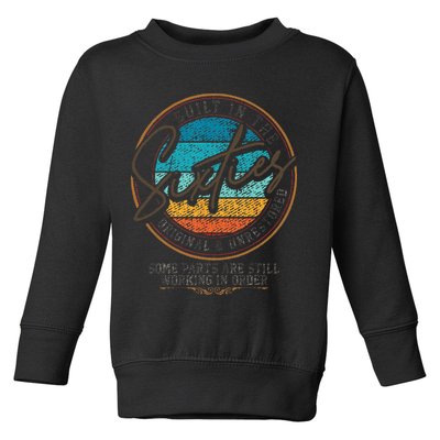 Built In The Sixties Original Unrestored For 60th Birthday Toddler Sweatshirt
