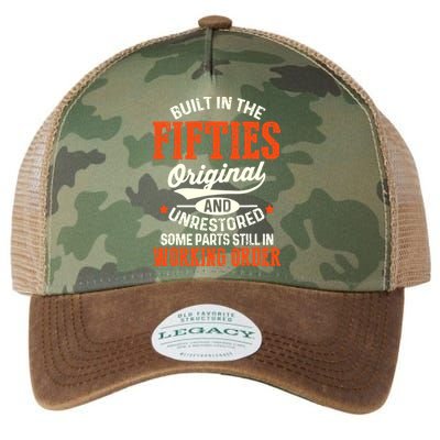 Built In The Fifties Original And Unrestored Funny Birthday Legacy Tie Dye Trucker Hat