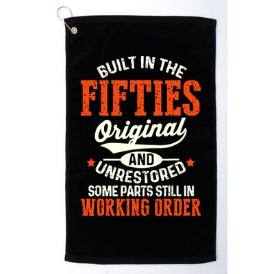 Built In The Fifties Original And Unrestored Funny Birthday Golf Towel