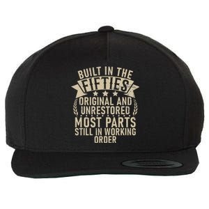 Built In The Fifties Original And Unrestored Retired Old Man Wool Snapback Cap