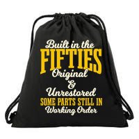Built In The Fifties Original And Unrestored Some Parts Drawstring Bag