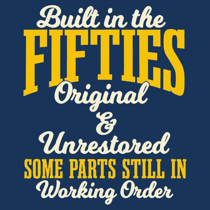 Built In The Fifties Original And Unrestored Some Parts Infant Baby Jersey Bodysuit