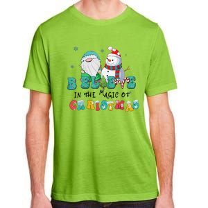 Believe In The Magic Of Christmas Merry Christmas Day Adult ChromaSoft Performance T-Shirt