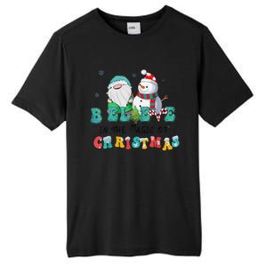 Believe In The Magic Of Christmas Merry Christmas Day Tall Fusion ChromaSoft Performance T-Shirt