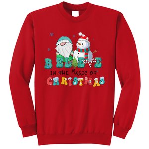 Believe In The Magic Of Christmas Merry Christmas Day Sweatshirt