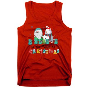 Believe In The Magic Of Christmas Merry Christmas Day Tank Top