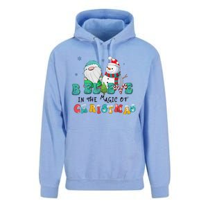 Believe In The Magic Of Christmas Merry Christmas Day Unisex Surf Hoodie