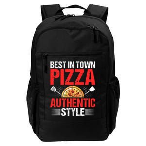 Best In Town Pizza Authentic Style Funny Pizza Baking Baker Daily Commute Backpack