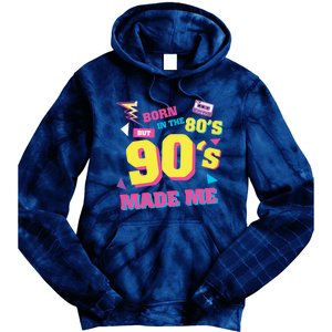 Born In The 80s But 90s Made Me Cassette Tape Tie Dye Hoodie