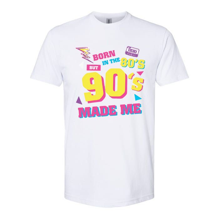 Born In The 80s But 90s Made Me Cassette Tape Softstyle CVC T-Shirt