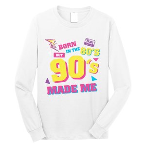 Born In The 80s But 90s Made Me Cassette Tape Long Sleeve Shirt