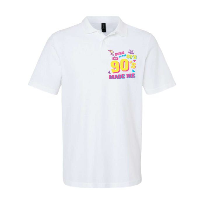 Born In The 80s But 90s Made Me Cassette Tape Softstyle Adult Sport Polo