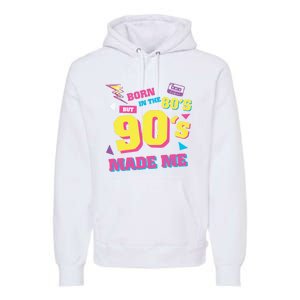 Born In The 80s But 90s Made Me Cassette Tape Premium Hoodie