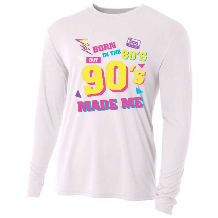 Born In The 80s But 90s Made Me Cassette Tape Cooling Performance Long Sleeve Crew