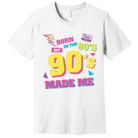 Born In The 80s But 90s Made Me Cassette Tape Premium T-Shirt