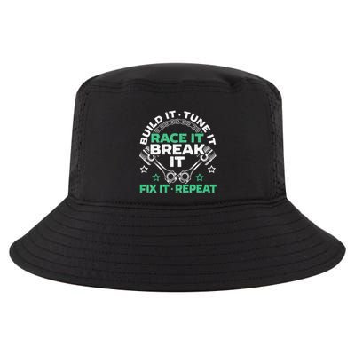 Build It Tune It Race It Break It Fix It Repeat Motorsport Cool Comfort Performance Bucket Hat
