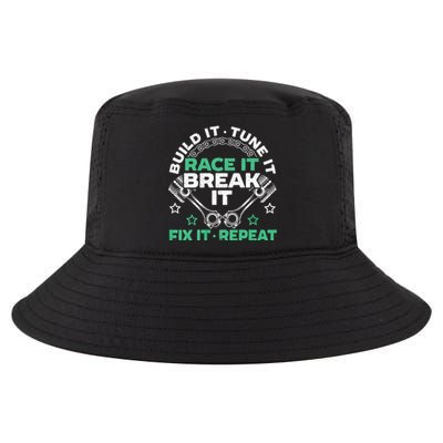 Build It Tune It Race It Break It Fix It Repeat Motorsport Cool Comfort Performance Bucket Hat