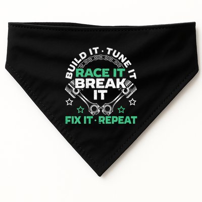 Build It Tune It Race It Break It Fix It Repeat Motorsport USA-Made Doggie Bandana