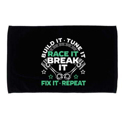 Build It Tune It Race It Break It Fix It Repeat Motorsport Microfiber Hand Towel
