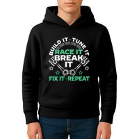 Build It Tune It Race It Break It Fix It Repeat Motorsport Kids Hoodie