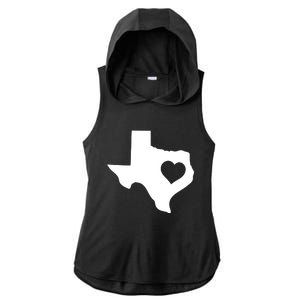 Born In Texas Home Ladies PosiCharge Tri-Blend Wicking Draft Hoodie Tank