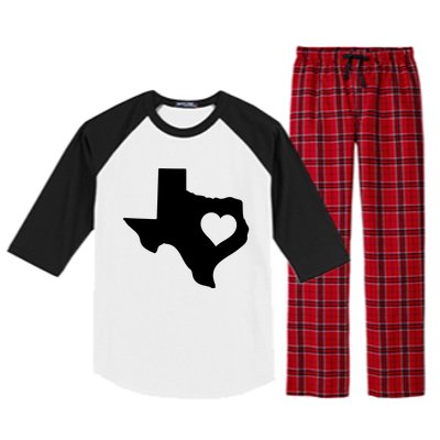 Born In Texas Home Raglan Sleeve Pajama Set