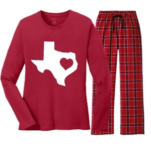 Born In Texas Home Women's Long Sleeve Flannel Pajama Set 