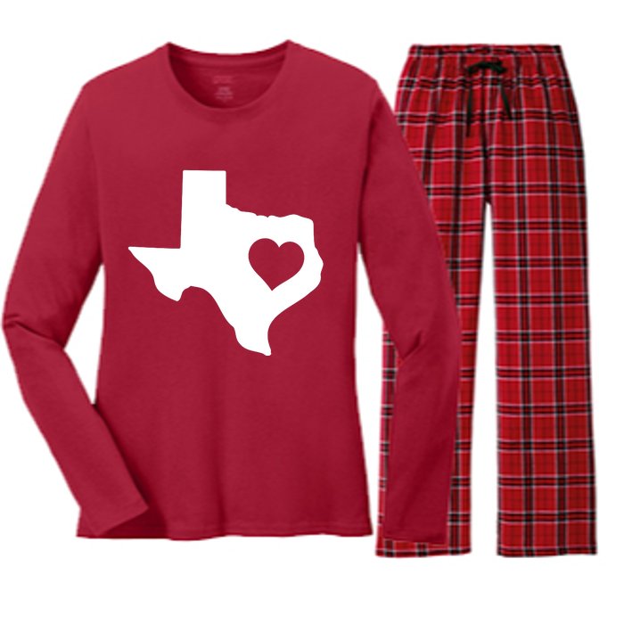 Born In Texas Home Women's Long Sleeve Flannel Pajama Set 