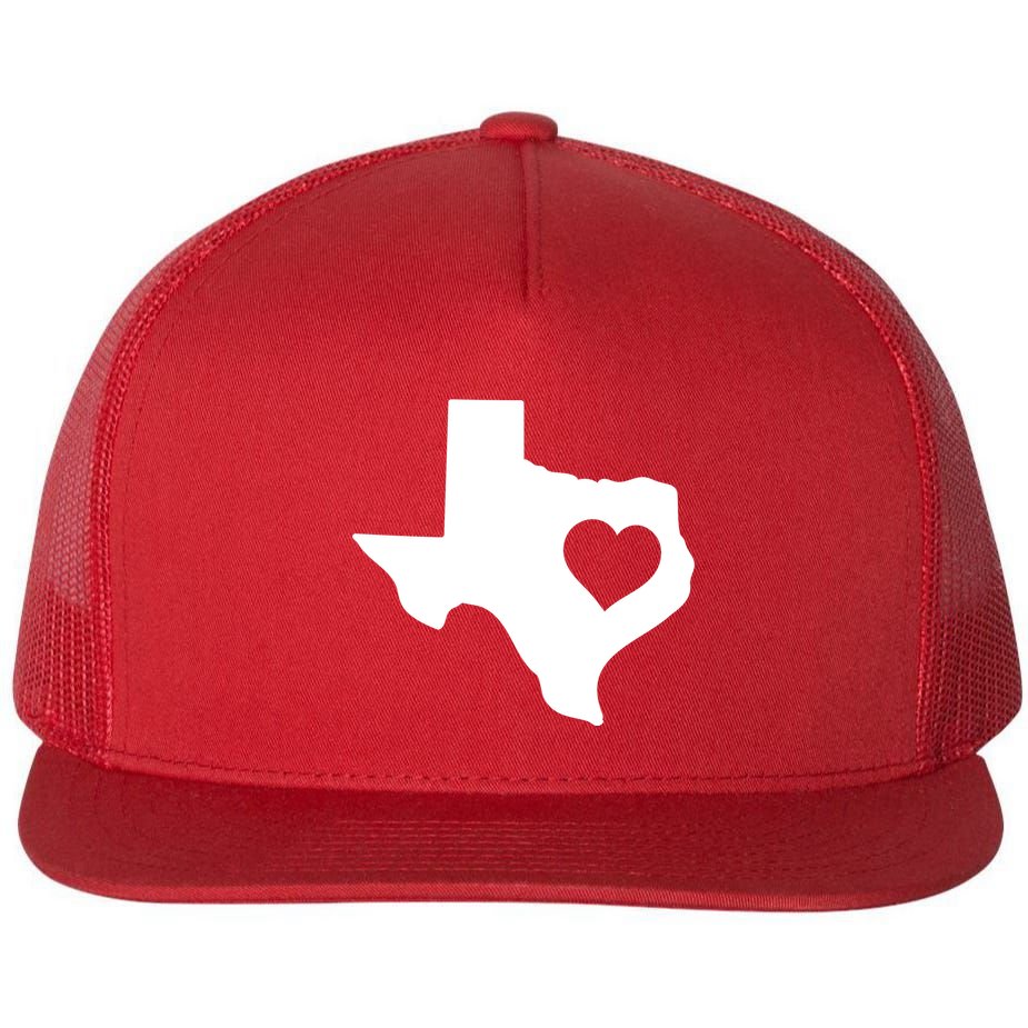 Born In Texas Home Flat Bill Trucker Hat