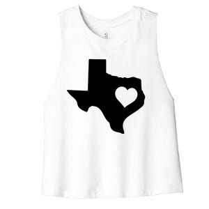 Born In Texas Home Women's Racerback Cropped Tank