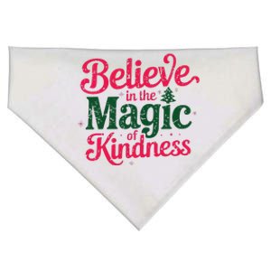 Believe In The Magic Of Kindness Christmas Positive Words USA-Made Doggie Bandana