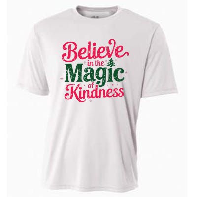 Believe In The Magic Of Kindness Christmas Positive Words Cooling Performance Crew T-Shirt